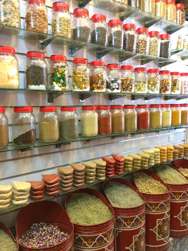 The spice souks are filled with aromas