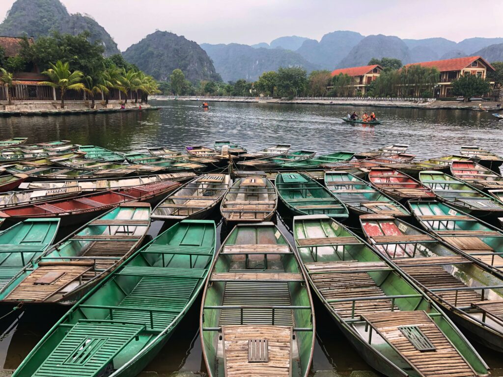 Boats in Tam Coc