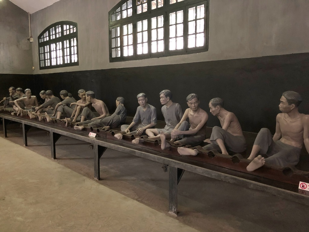 Inside the Hoa Lo Prison museum