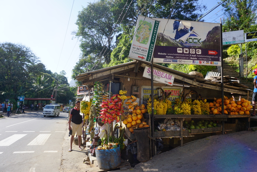 The main road in Ella town center