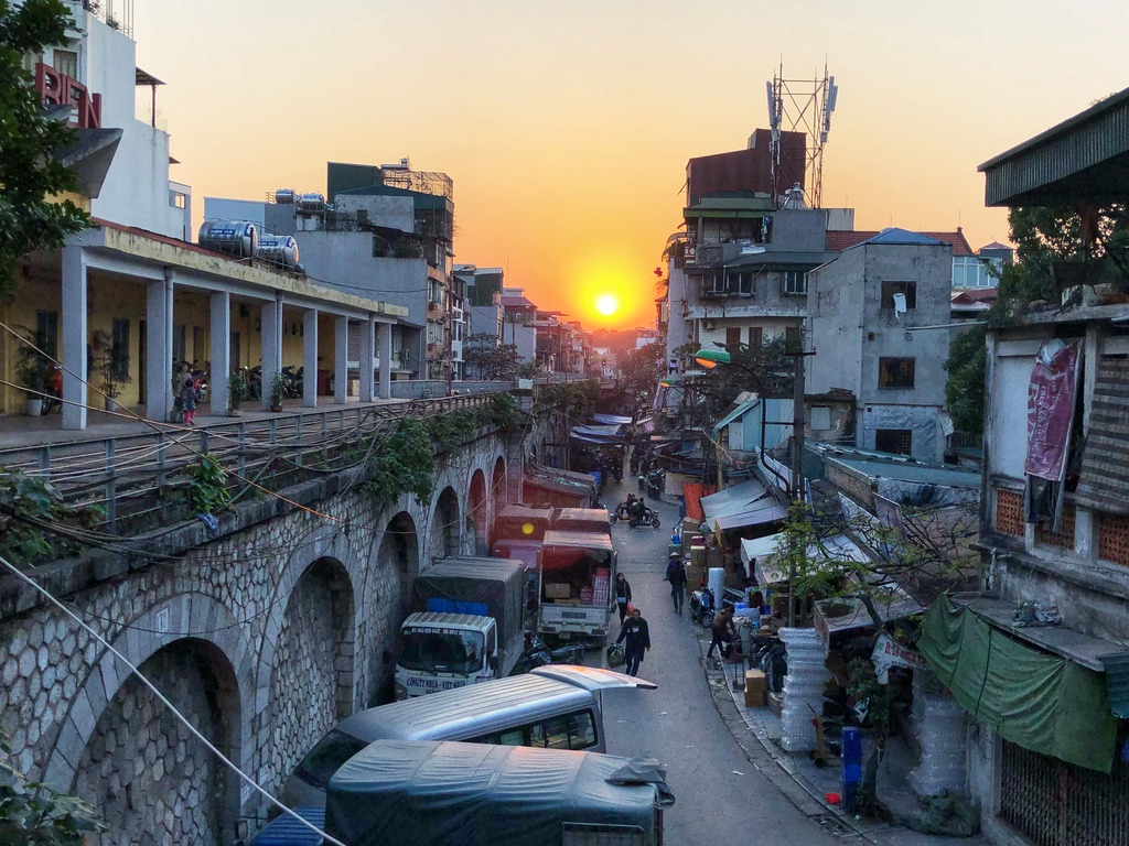 Sunset in Hanoi, Vietnam