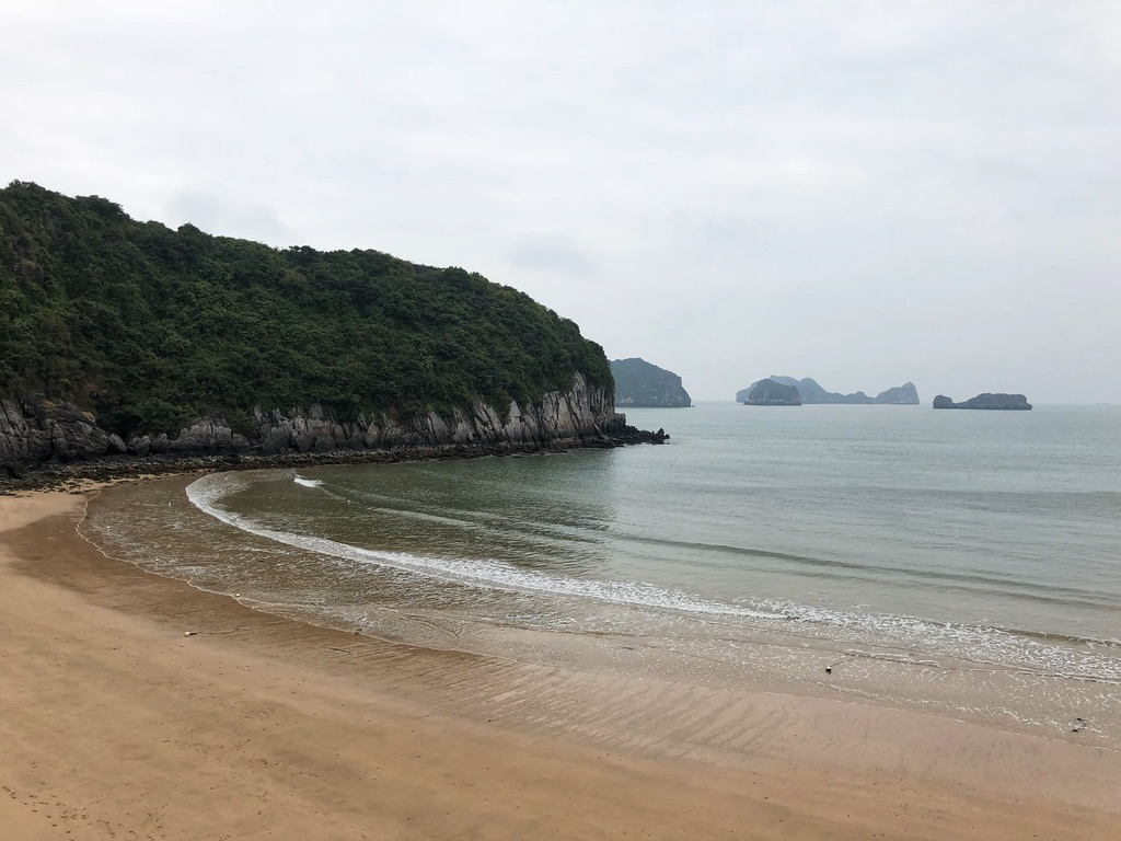 One of the beaches on Cat Ba Island