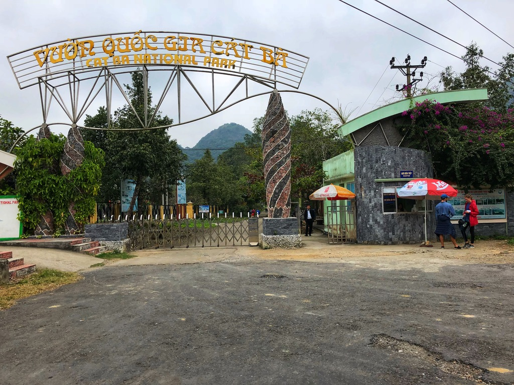 The entrance to Cat Ba National Park