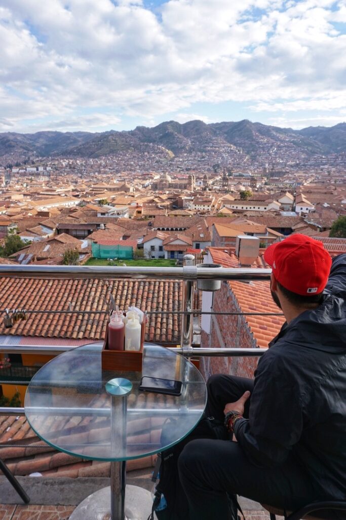 Limbus Restobar has a nice view over the whole city of Cusco