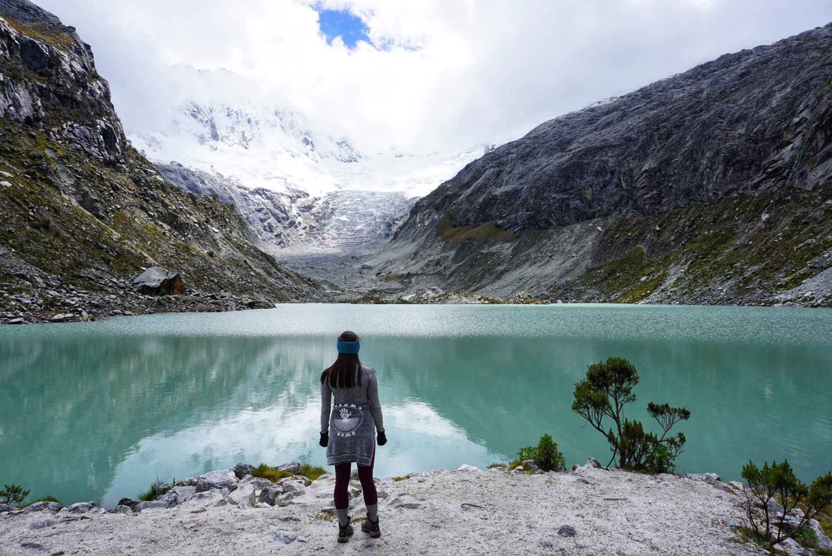 The Cordillera Blanca mountain range near Huaraz is known for vibrant blue glacier lakes and high altitude hikes.
