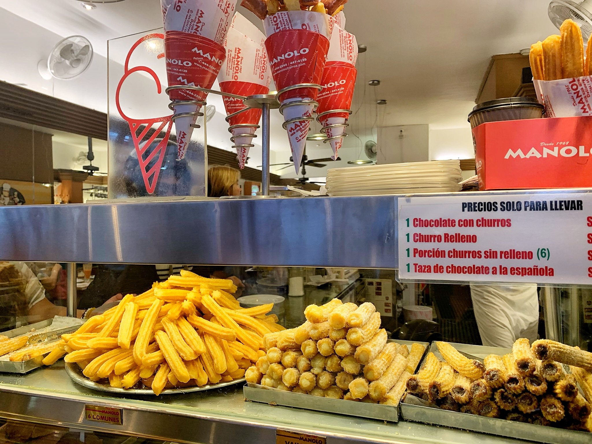 Manolo Cafe in Miraflores serves up delicious churros.