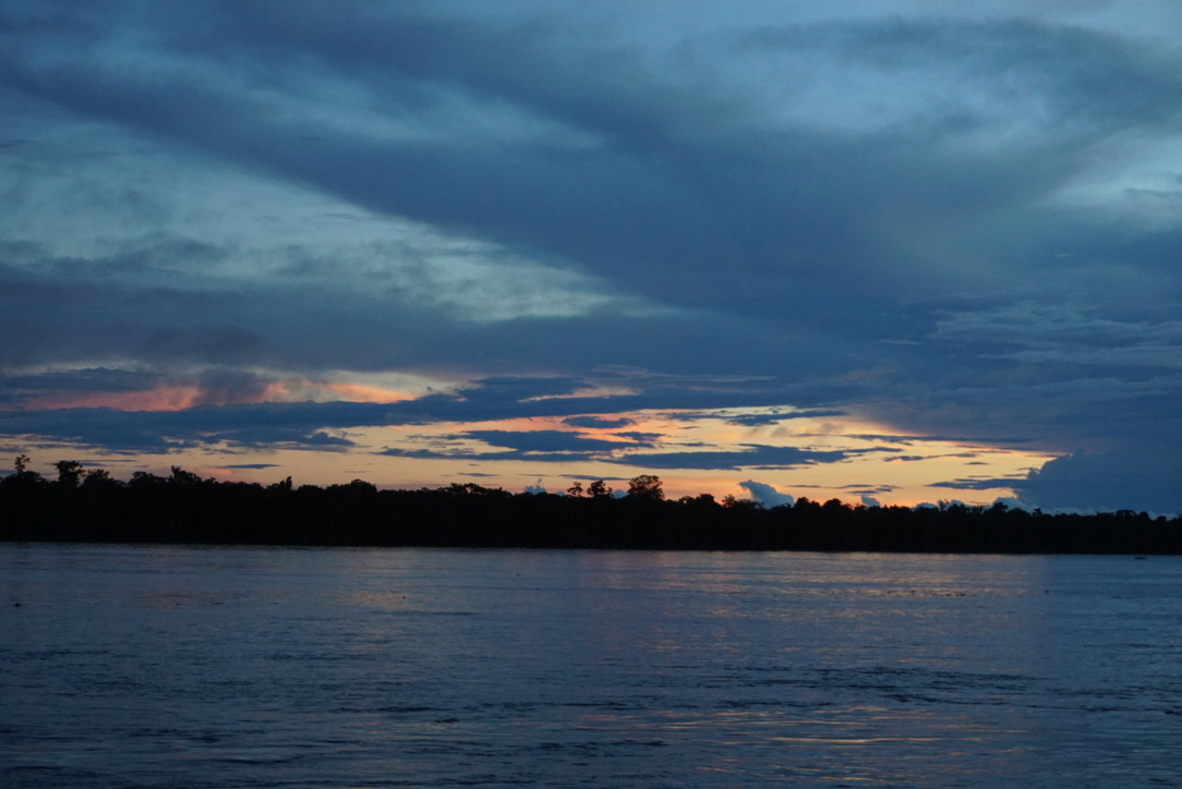 Sunset overlooking the Amazon River