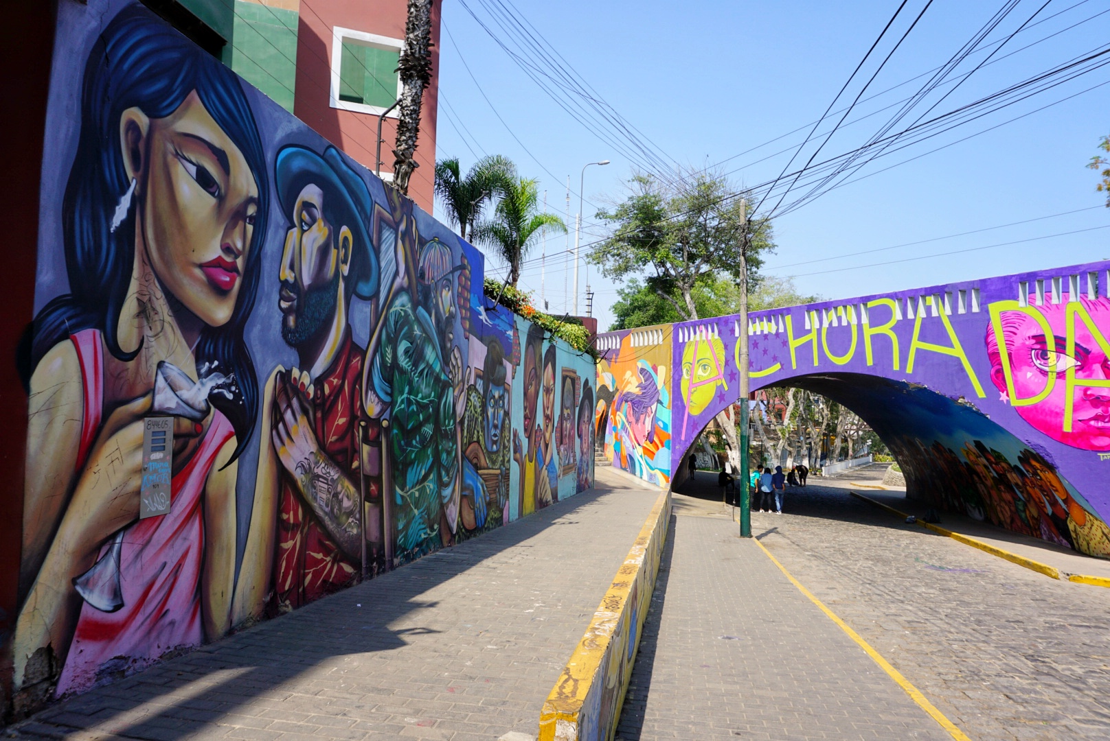 The Puente de los Suspiros, the Bridge of Sighs in Barranco, Lima.