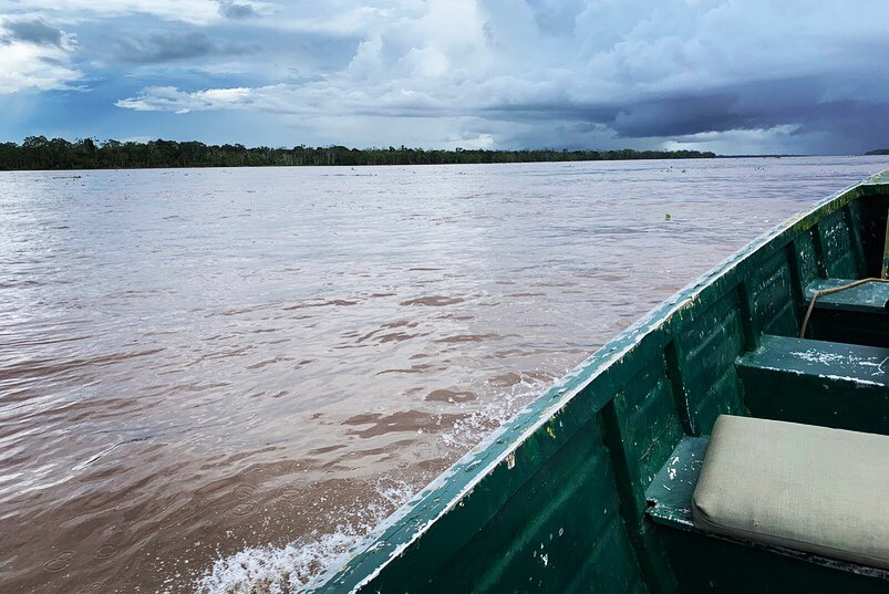 A view of the massive Amazon River