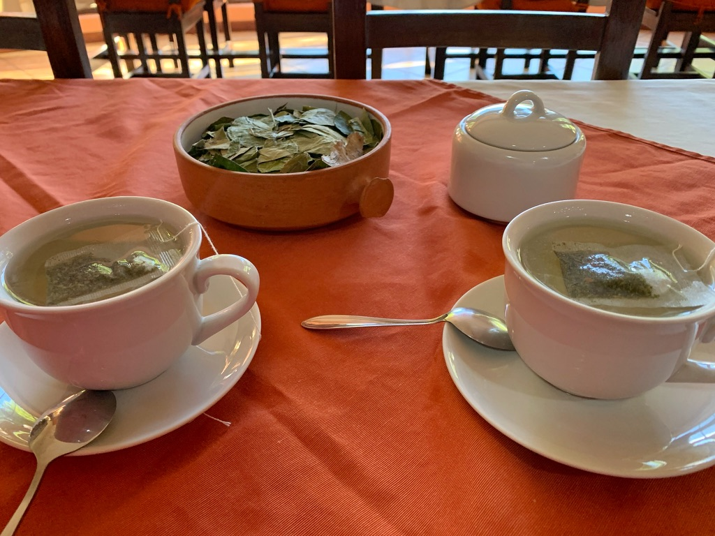 Coca leaf tea is a local tradition and a great way to alleviate the symptoms of altitude sickness.