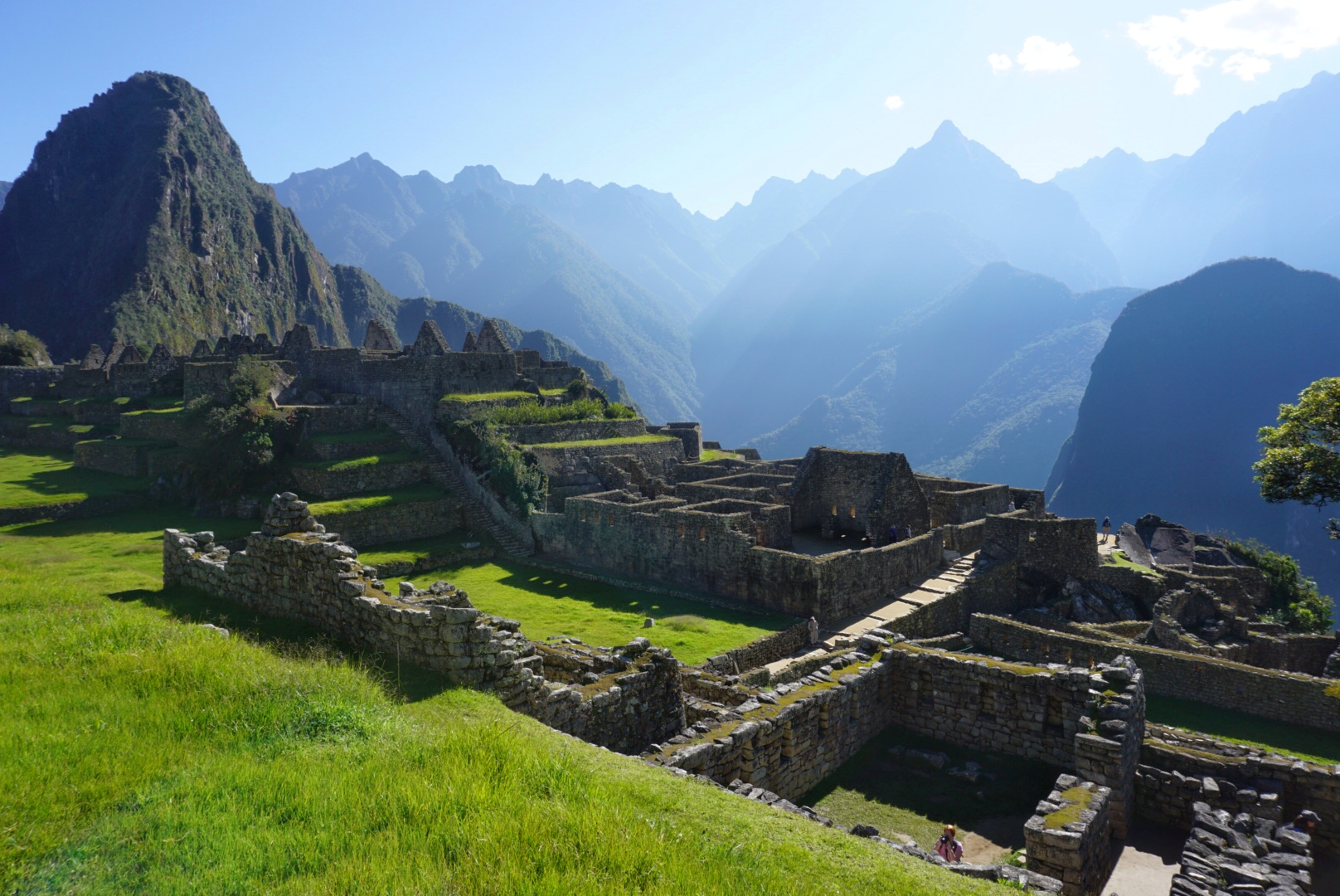 A view from the Machu Picchu tour through the ruins