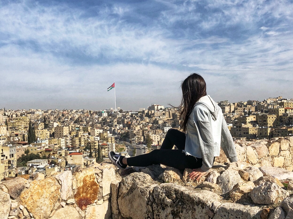 Overlooking the city of Amman, the gateway to Jordan's many attractions and the start of this travel itinerary