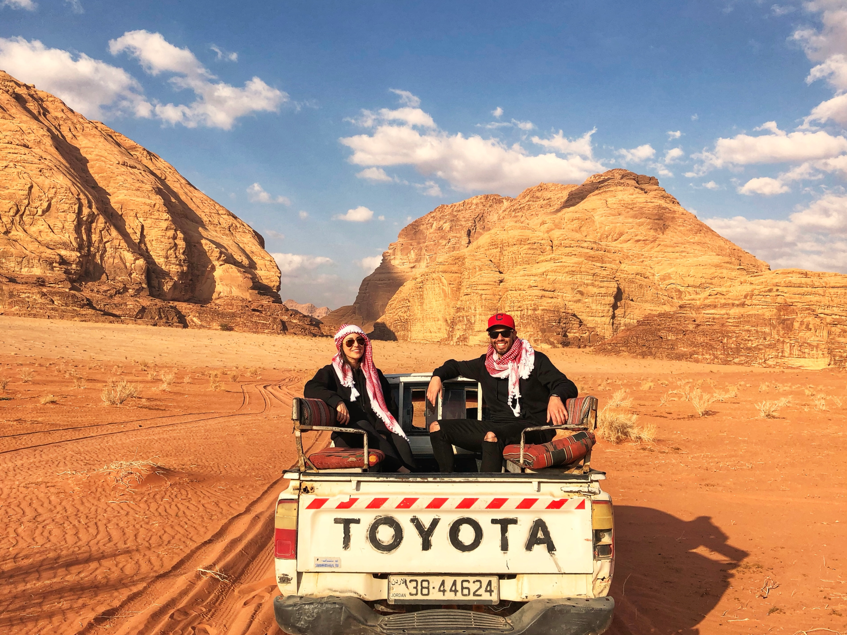 On a full day jeep tour of the Wadi Rum desert