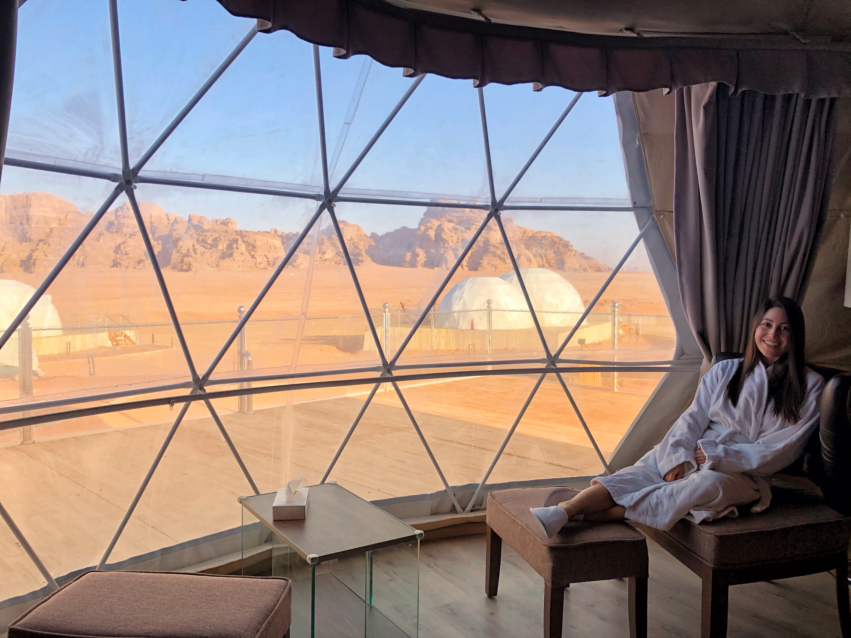 Glamping at the UFO Luxotel in Wadi Rum desert