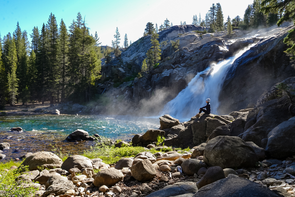 White Cascade Falls at Glen Aulin Camp, Yosemite