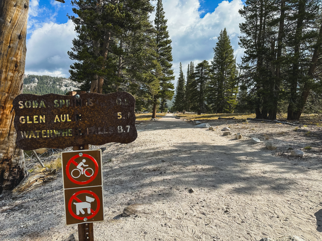 Glen Aulin trailhead, Yosemite