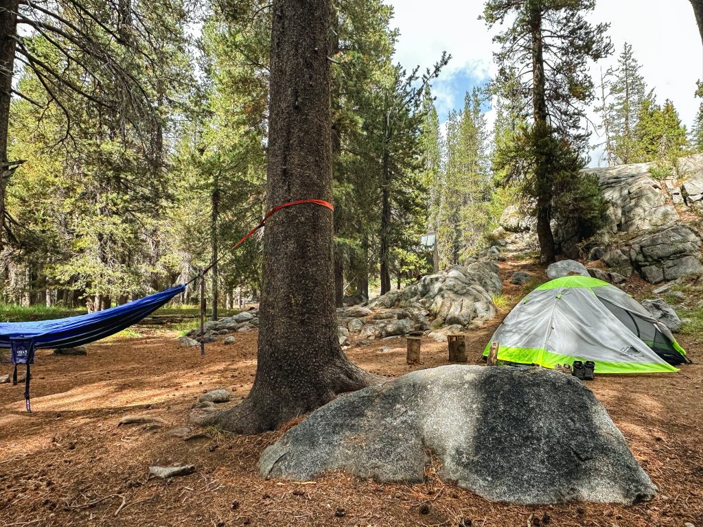 Camping at Glen Aulin, Yosemite National Park