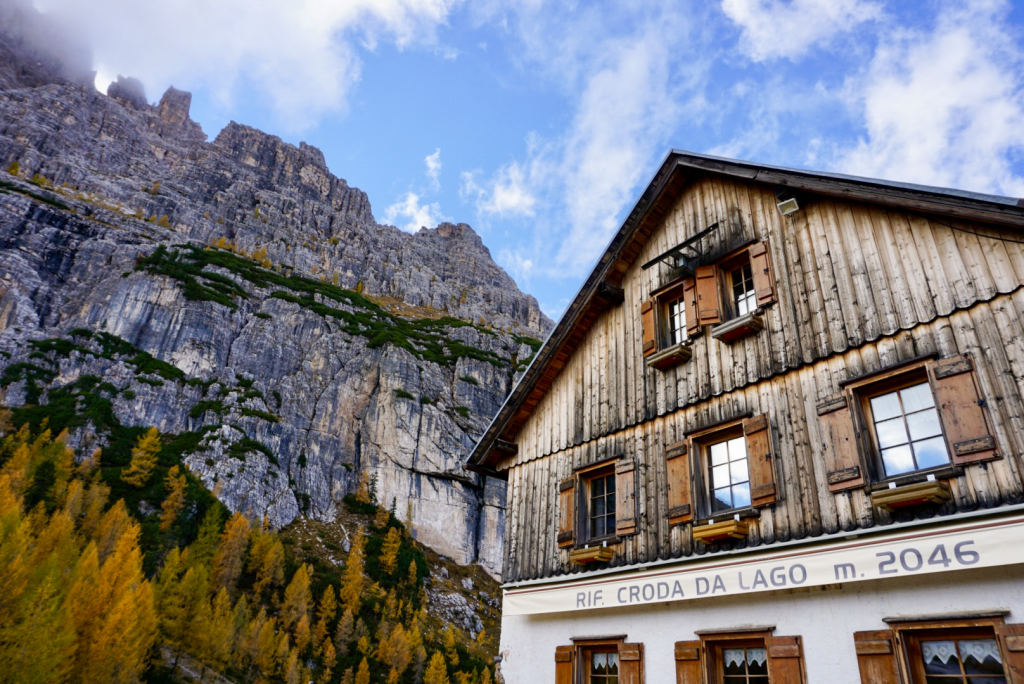 Rifugio Croda da Lago in Cortina d'Ampezzo Italy