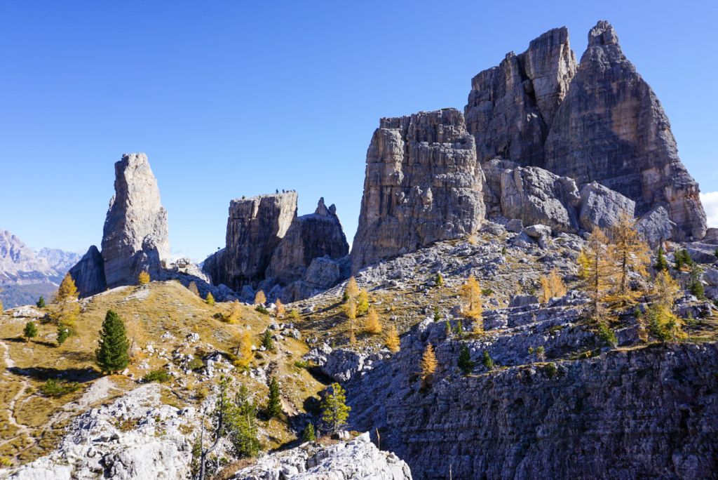 Cinque Torri towers, Cortina d'Ampezzo, Italy
