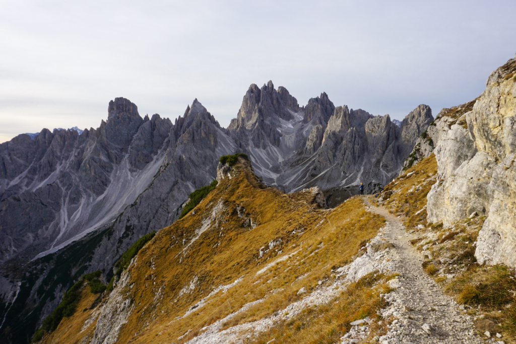 The scenic trail to Cadini di Misurina viewpoint, Dolomites, Italy
