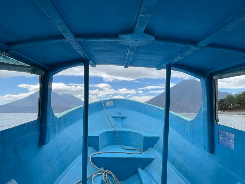 Water taxi on Lake Atitlan, Guatemala
